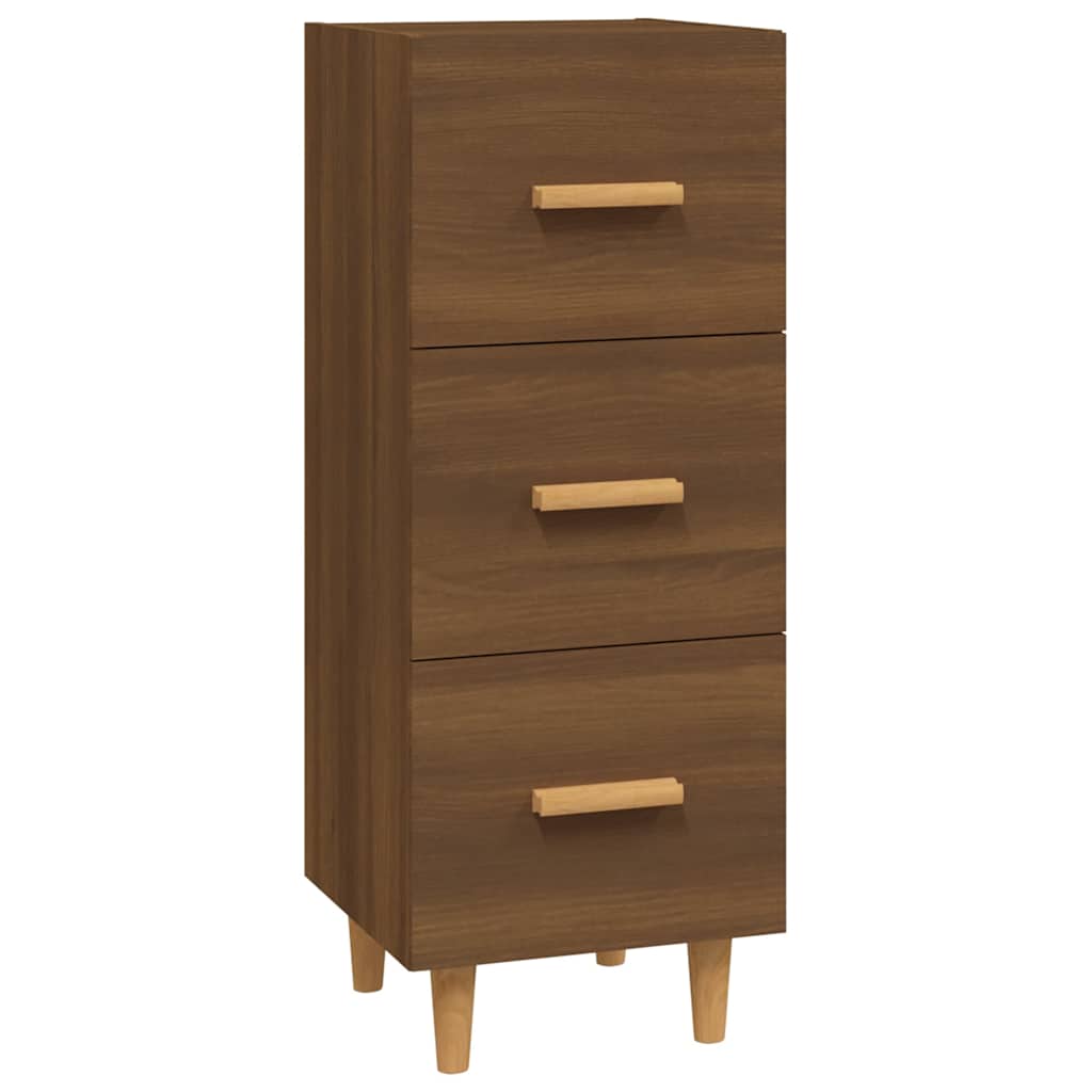 vidaXL Sideboard Brown Oak 34.5x34x90 cm Engineered Wood 2
