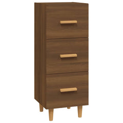vidaXL Sideboard Brown Oak 34.5x34x90 cm Engineered Wood 2
