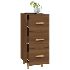 vidaXL Sideboard Brown Oak 34.5x34x90 cm Engineered Wood 4