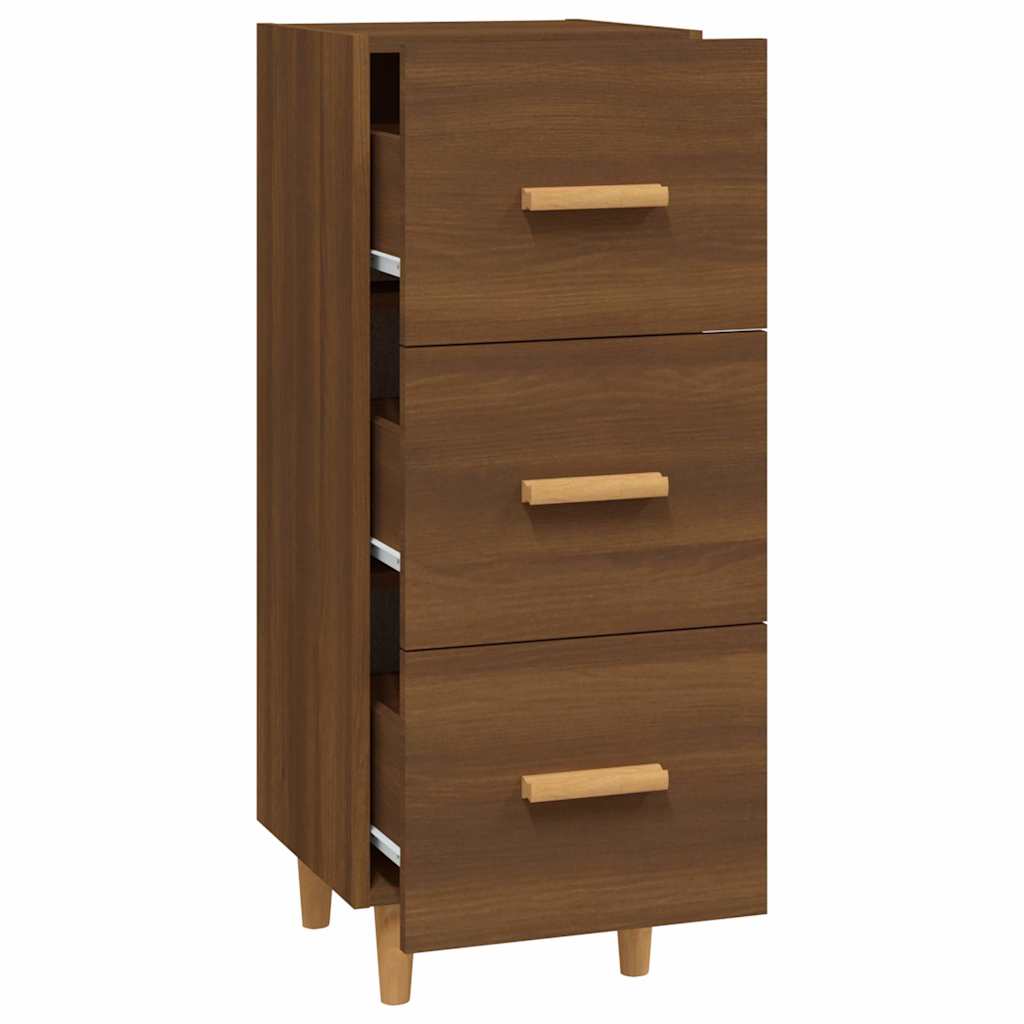 vidaXL Sideboard Brown Oak 34.5x34x90 cm Engineered Wood 6