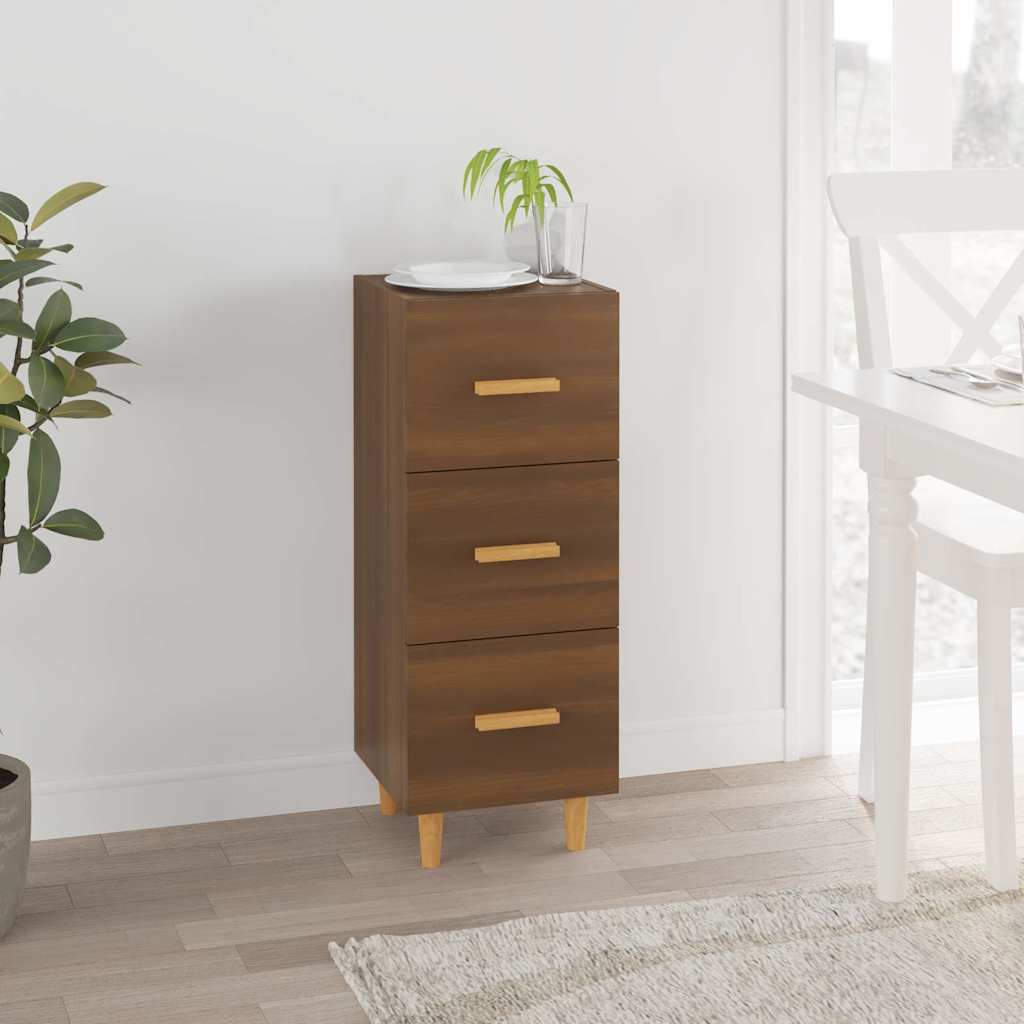 vidaXL Sideboard Brown Oak 34.5x34x90 cm Engineered Wood 1