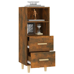 vidaXL Sideboard Smoked Oak 34.5x34x90 cm Engineered Wood 5