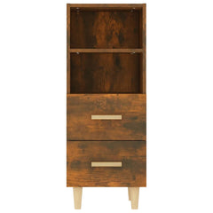 vidaXL Sideboard Smoked Oak 34.5x34x90 cm Engineered Wood 6