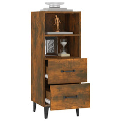 vidaXL Sideboard Smoked Oak 34.5x34x90 cm Engineered Wood 5