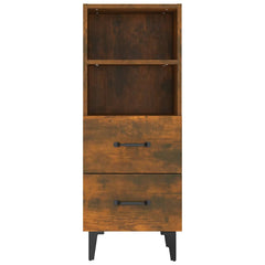vidaXL Sideboard Smoked Oak 34.5x34x90 cm Engineered Wood 6