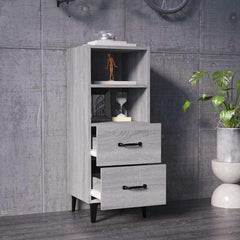 vidaXL Sideboard Grey Sonoma 34.5x34x90 cm Engineered Wood 3