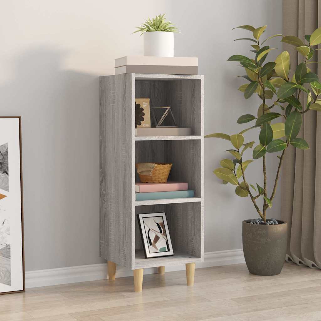 vidaXL Sideboard Grey Sonoma 34.5x32.5x90 cm Engineered Wood 1