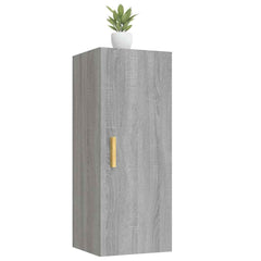 vidaXL Wall Cabinet Grey Sonoma 34.5x34x90 cm Engineered Wood 5