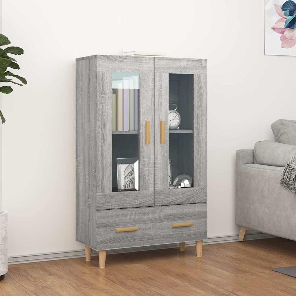 Highboard 70x31x115 cm Engineered Wood Grey sonoma