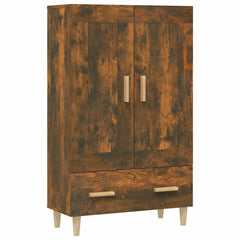 vidaXL Highboard Smoked Oak 70x31x115 cm Engineered Wood 2