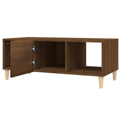 vidaXL Coffee Table Brown Oak 102x50x40 cm Engineered Wood 4