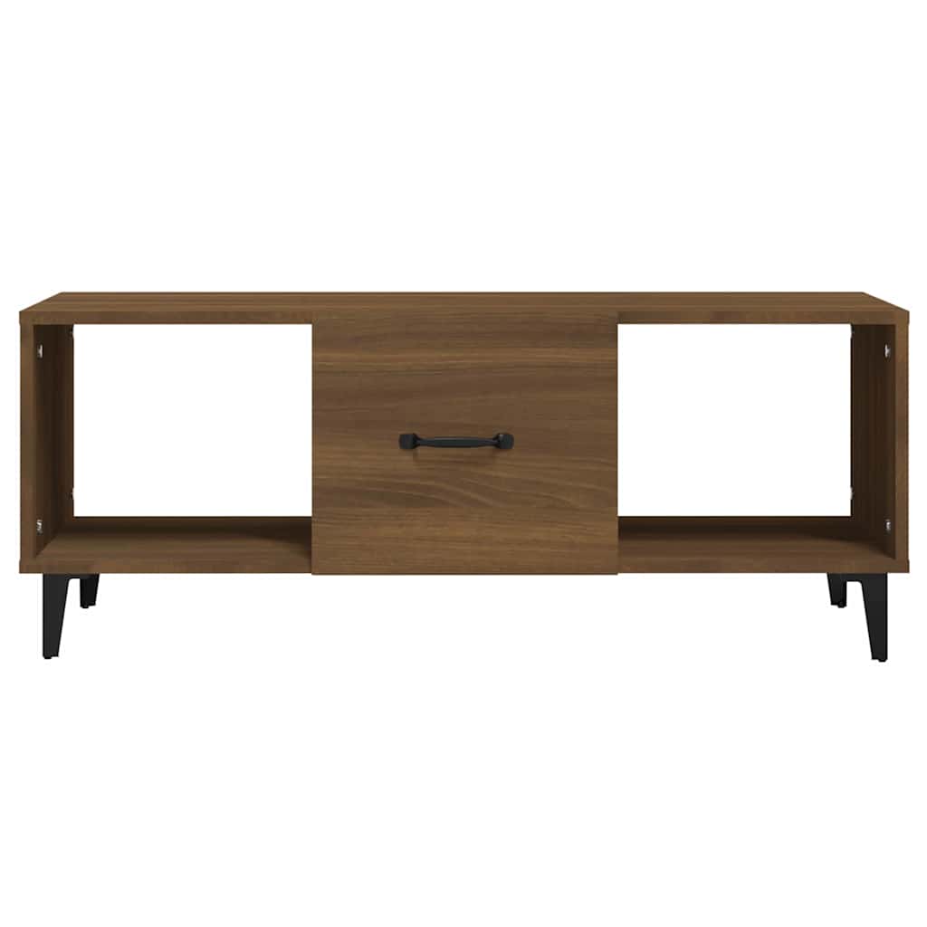 vidaXL Coffee Table Brown Oak 102x50x40 cm Engineered Wood 5