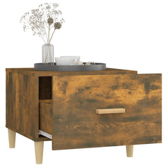 vidaXL Coffee Tables 2 pcs Smoked Oak 50x50x40 cm Engineered Wood 5