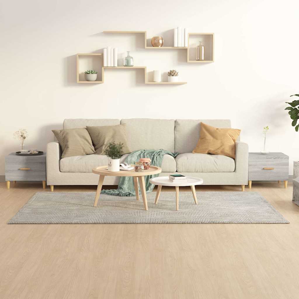 vidaXL Coffee Tables 2 pcs Grey Sonoma 50x50x40 cm Engineered Wood 1