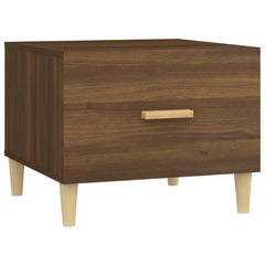 vidaXL Coffee Tables 2 pcs Brown Oak 50x50x40 cm Engineered Wood 6