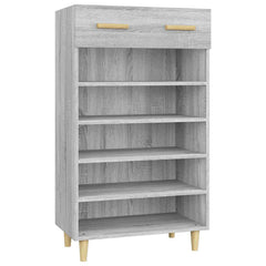 vidaXL Shoe Cabinet Grey Sonoma 60x35x105 cm Engineered Wood 2