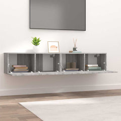 vidaXL 2 Piece TV Cabinet Set Grey Sonoma 80x30x30 cm Engineered Wood 3