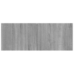 vidaXL 2 Piece TV Cabinet Set Grey Sonoma 80x30x30 cm Engineered Wood 4