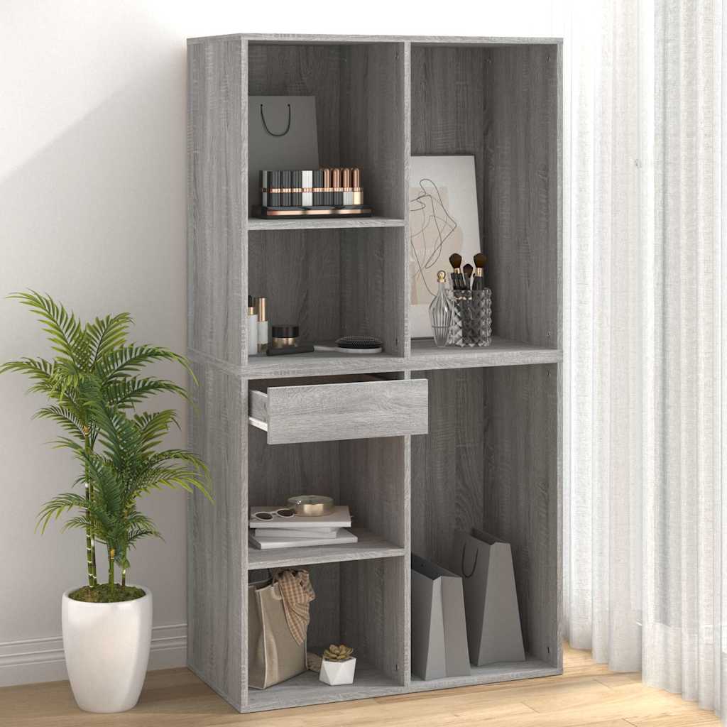 Cosmetic Cabinet 80x40x75 cm Engineered Wood Grey sonoma
