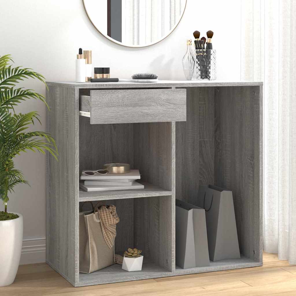Cosmetic Cabinet 80x40x75 cm Engineered Wood Grey sonoma