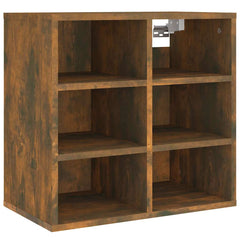 vidaXL Shoe Cabinet Smoked Oak 52,5x30x50 cm 4