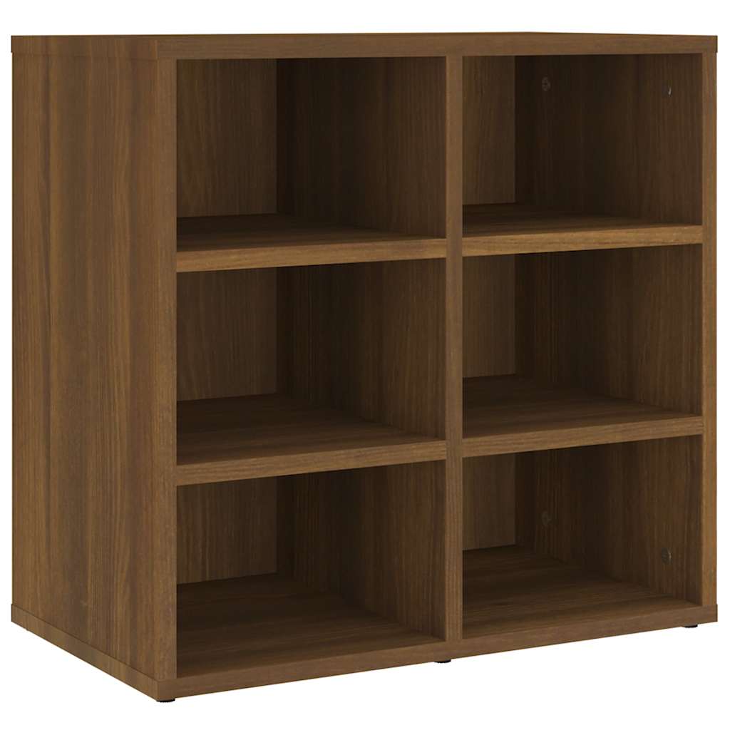 vidaXL Shoe Cabinets 2 pcs Brown Oak 52,5x30x50 cm 5