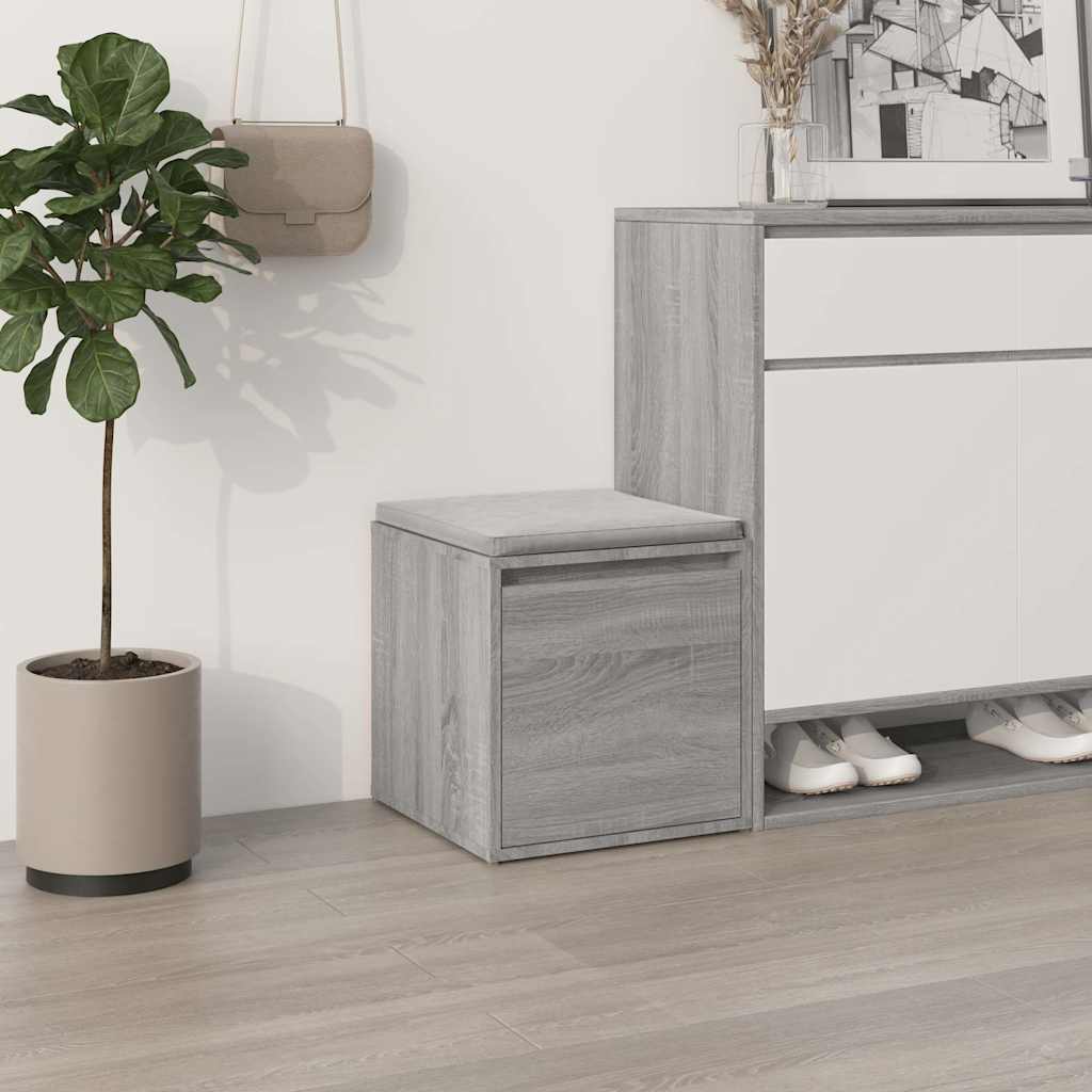 vidaXL Box Drawer Grey Sonoma 40.5x40x40 cm Engineered Wood 1