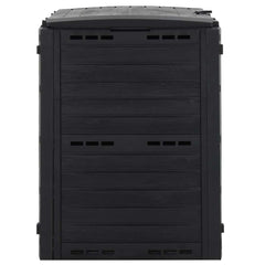 vidaXL Garden Composter Black 280 L Polypropylene 3
