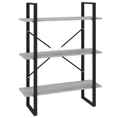 vidaXL 5-Tier Book Cabinet Grey Sonoma 80x30x175 cm Engineered Wood 5