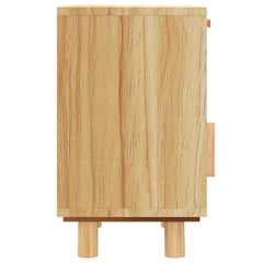 vidaXL Bedside Cabinet | Brown | Engineered wood, Solid pinewood, Natural rattan 6