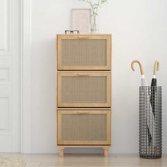 vidaXL Shoe Cabinet | Brown | Engineered wood | 115 cm tall | Shoe Cabinet 3