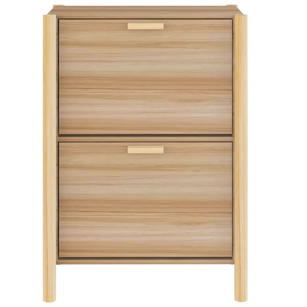 vidaXL Shoe Cabinet | White | Engineered wood, solid pine wood | Medium 6