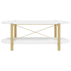 vidaXL Coffee Table White 110x48x40 cm Engineered Wood 5