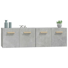 vidaXL Wall Cabinets 2 pcs Concrete Grey 60x36.5x35 cm Engineered Wood 4