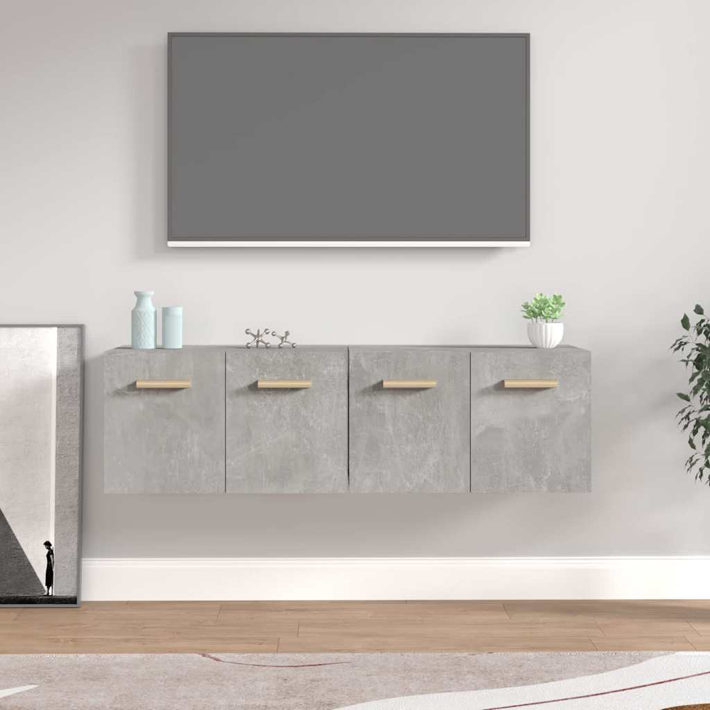 vidaXL Wall Cabinets 2 pcs Concrete Grey 60x36.5x35 cm Engineered Wood 1