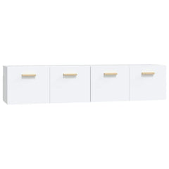 Wall Cabinets 2 pcs 80x35x36,5 cm Engineered Wood Depth 35 cm White