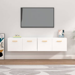 Wall Cabinets 2 pcs 80x35x36,5 cm Engineered Wood Depth 35 cm White