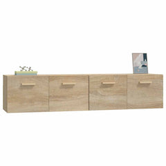 vidaXL Wall Cabinets 2 pcs Sonoma Oak 80x35x36.5 cm Engineered Wood 4