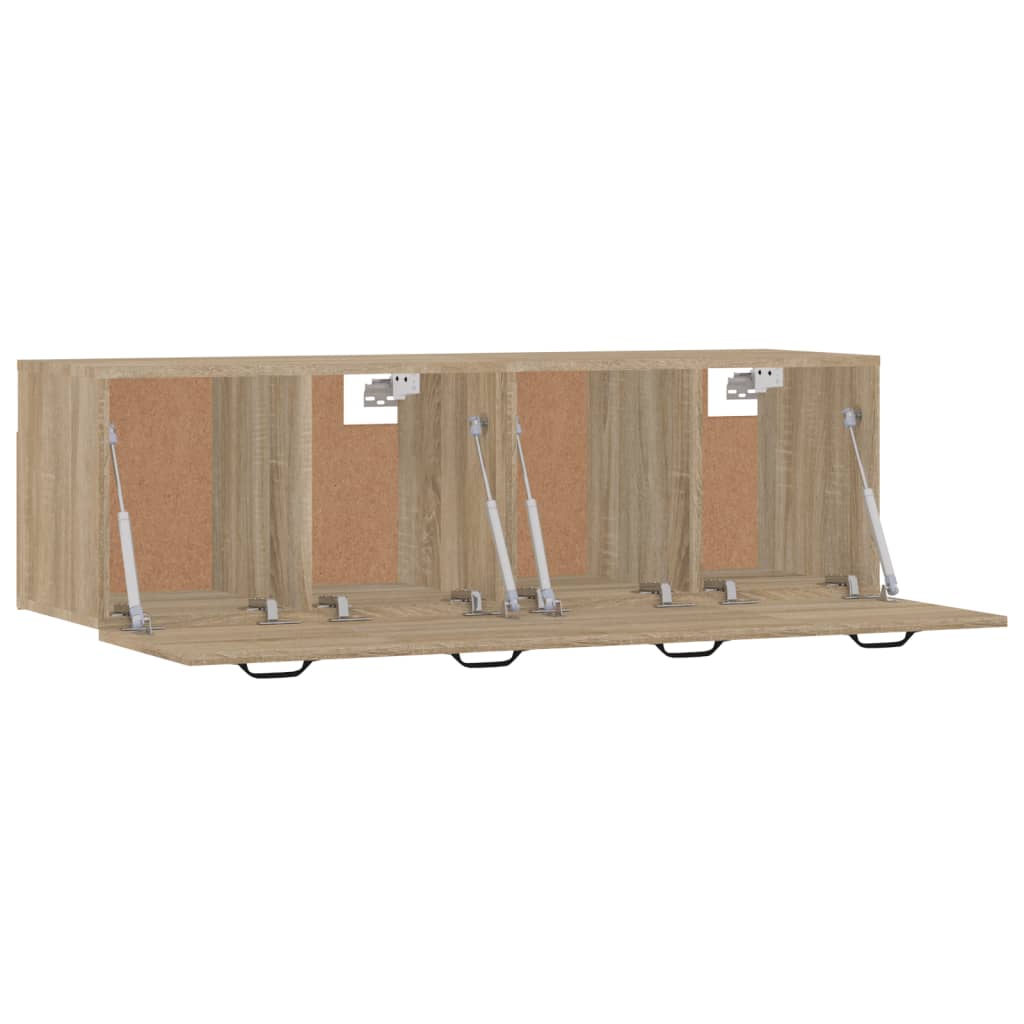 vidaXL Wall Cabinets 2 pcs Sonoma Oak 80x35x36.5 cm Engineered Wood 5