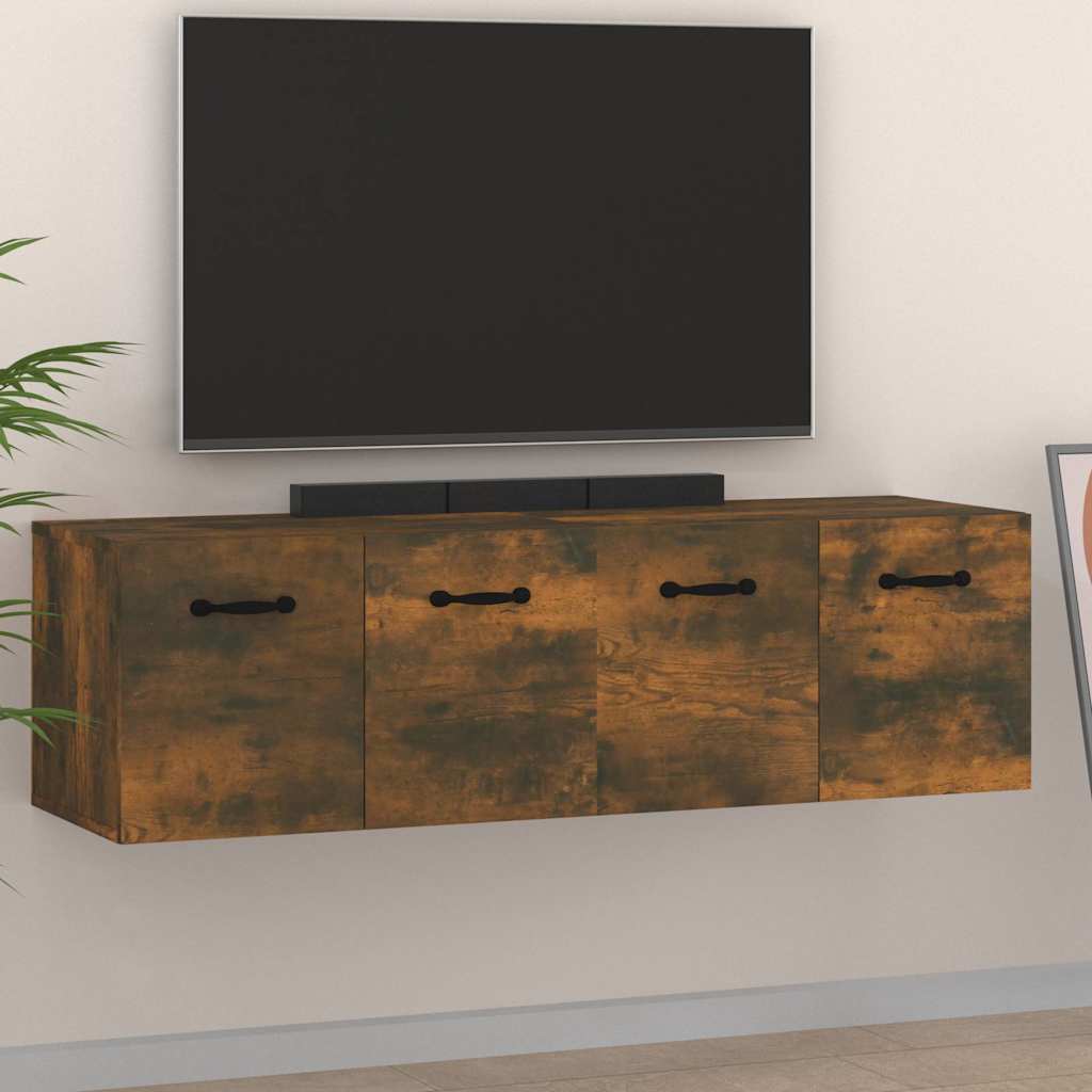vidaXL Wall Cabinets 2 pcs Smoked Oak 80x35x36.5 cm Engineered Wood 1