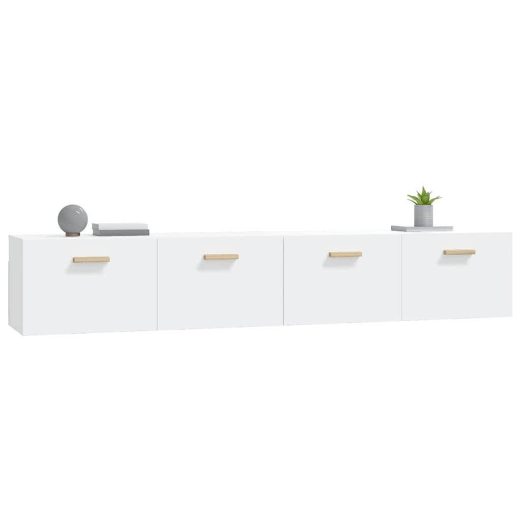 vidaXL Wall Cabinets 2 pcs White 100x36.5x35 cm Engineered Wood 4
