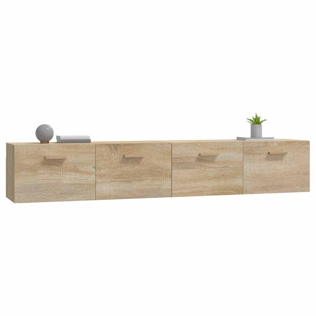 vidaXL Wall Cabinets 2 pcs Sonoma Oak 100x36.5x35 cm Engineered Wood 5
