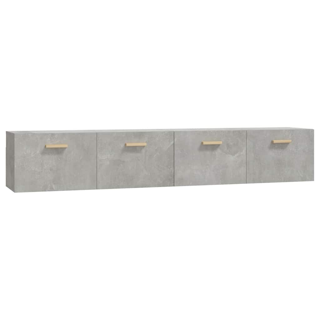 vidaXL Wall Cabinets 2 pcs Concrete Grey 100x36.5x35 cm Engineered Wood 2