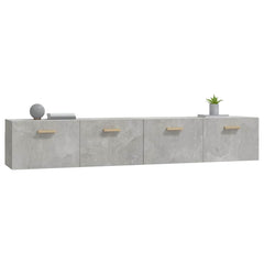 vidaXL Wall Cabinets 2 pcs Concrete Grey 100x36.5x35 cm Engineered Wood 5