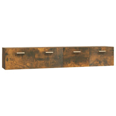 vidaXL Wall Cabinets 2 pcs Smoked Oak 100x36.5x35 cm Engineered Wood 2