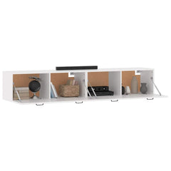 vidaXL Wall Cabinets 2 pcs White 100x36.5x35 cm Engineered Wood 4