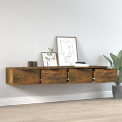 vidaXL Wall Cabinets 2 pcs Smoked Oak 68x30x20 cm Engineered Wood 3