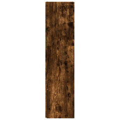 vidaXL Corner Cabinet Smoked Oak 33x33x132 cm Engineered Wood 5