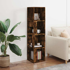 vidaXL Corner Cabinet Smoked Oak 33x33x132 cm Engineered Wood 3