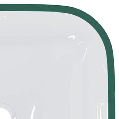 vidaXL Basin Glass 42x42x14 cm Transparent 5